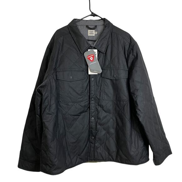 Flint and Tinder Quilted Shirt Jacket Mens 3XL PrimaLoft Insulated Snap Pockets - Picture 1 of 10